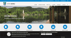 Desktop Screenshot of obcina.bohinj.si
